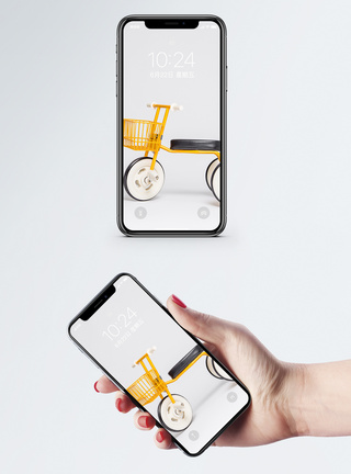 农用三轮车儿童自行车手机壁纸模板
