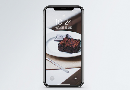 巧克力蛋糕手机壁纸图片