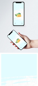 芒果插画手机壁纸图片