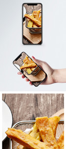 油炸红薯手机壁纸图片