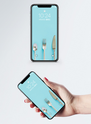 西式餐具手机壁纸图片