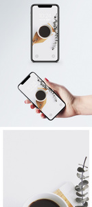 咖啡摆拍手机壁纸图片