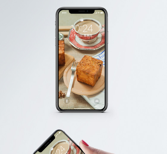 下午茶面包手机壁纸图片