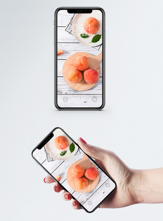 新鲜桃子手机壁纸图片