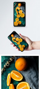 橙子手机壁纸图片