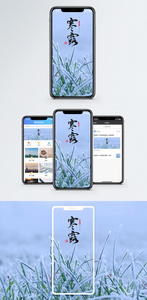 寒露手机海报配图图片