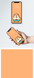 卡通松鼠手机壁纸图片