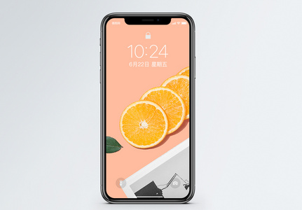 创意橙子手机壁纸图片
