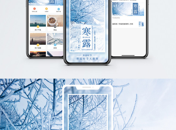 寒露手机海报配图图片