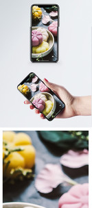 冰皮月饼手机壁纸图片