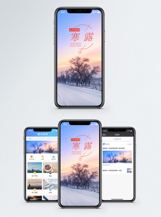 寒露手机海报配图图片
