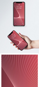 红色线条手机壁纸图片