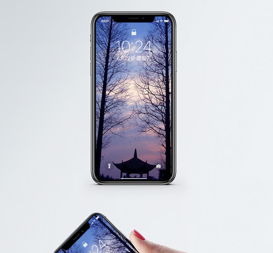 太湖黄昏风景手机壁纸图片