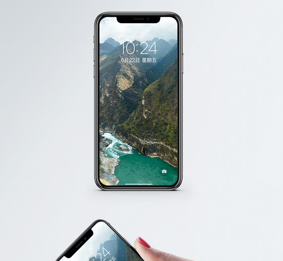 虎跳峡山谷手机壁纸图片