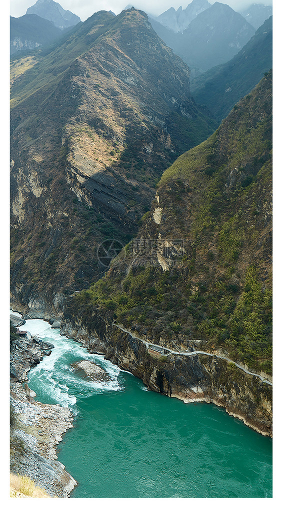 虎跳峡山谷手机壁纸图片