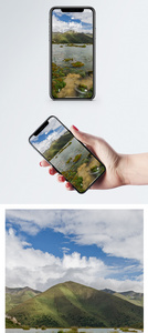 川西泉华潭景象手机壁纸图片