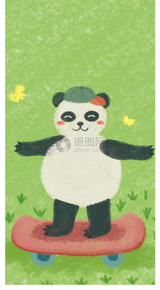 可爱熊猫手机壁纸图片