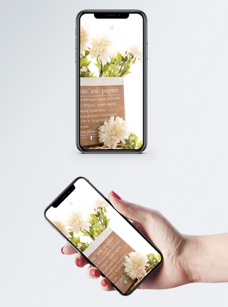 花朵摆放手机壁纸图片