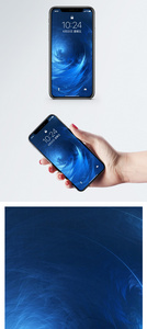 蓝色螺旋手机壁纸图片