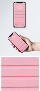 粉色木板背景手机壁纸图片