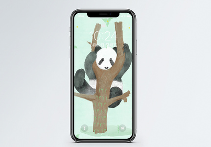 可爱熊猫手机壁纸高清图片