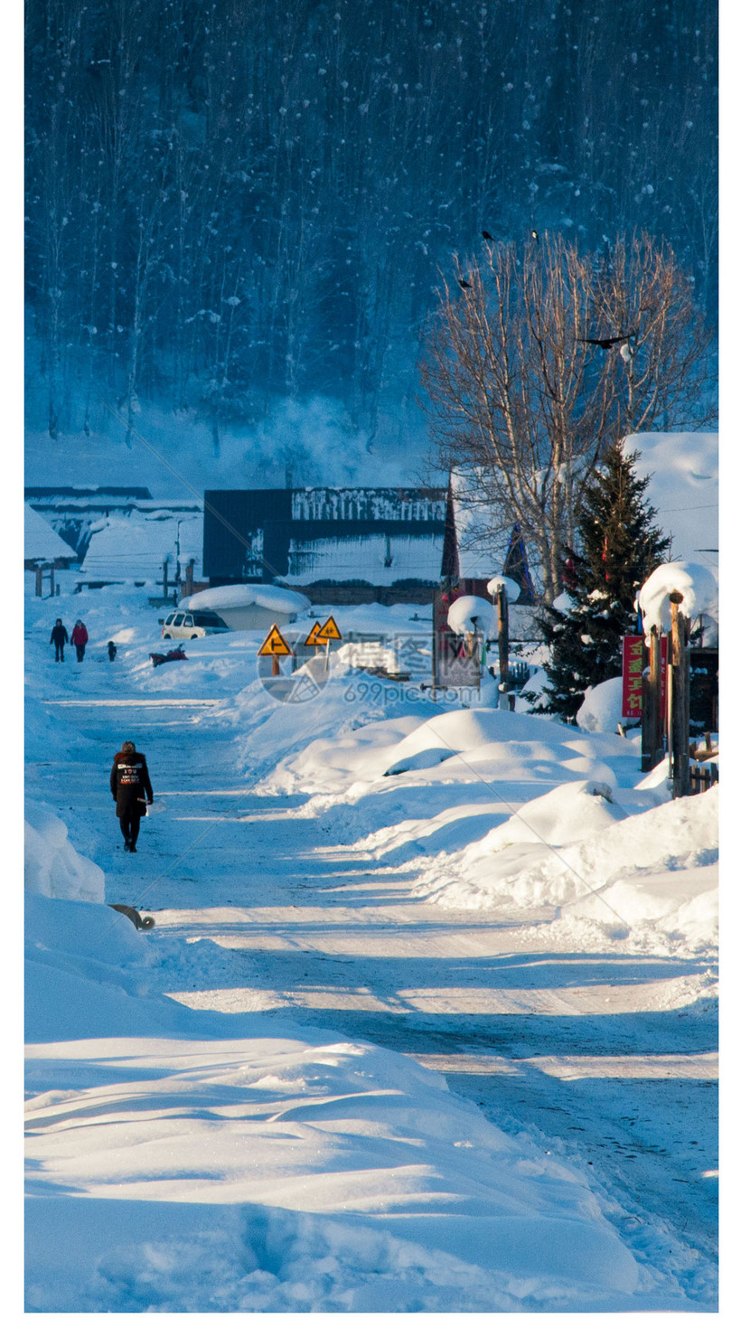 雪景手机壁纸模板素材 正版图片 摄图网