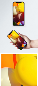 五彩气球手机壁纸图片