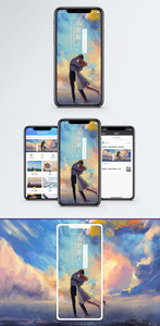 亲密爱人手机海报配图图片
