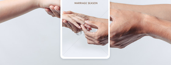 婚礼手机海报配图图片