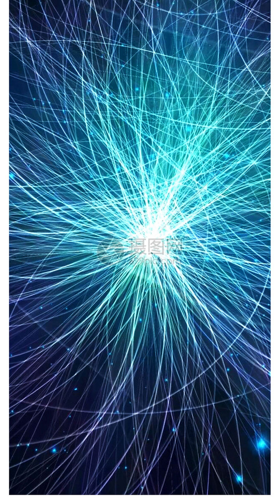 科技粒子线条手机壁纸图片