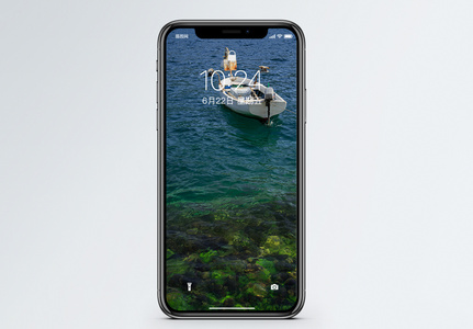 海上小船手机壁纸图片