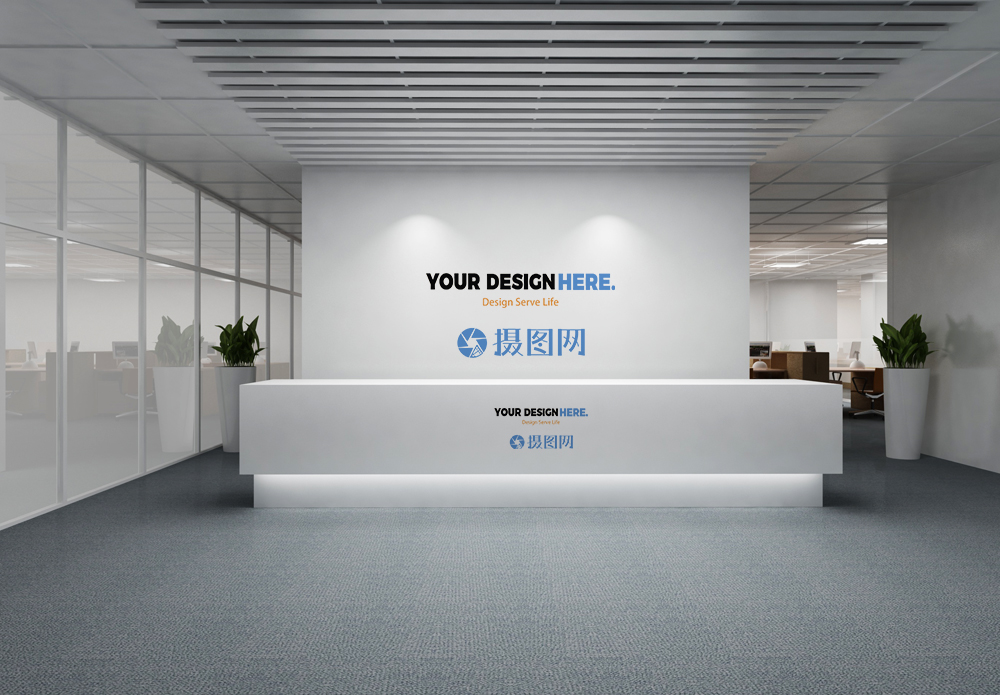 企业形象墙样机图片