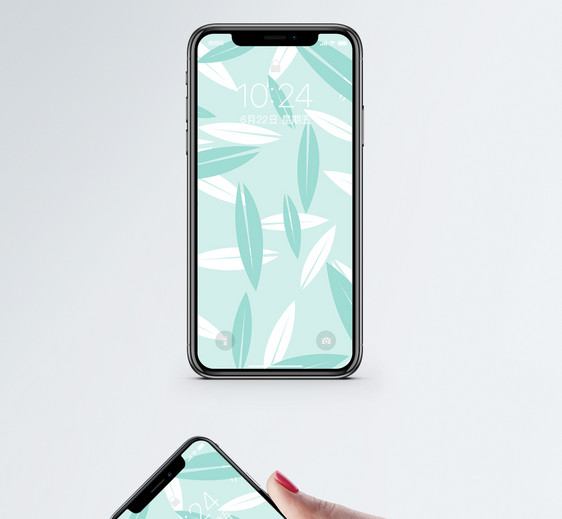 小清新叶子手机壁纸图片