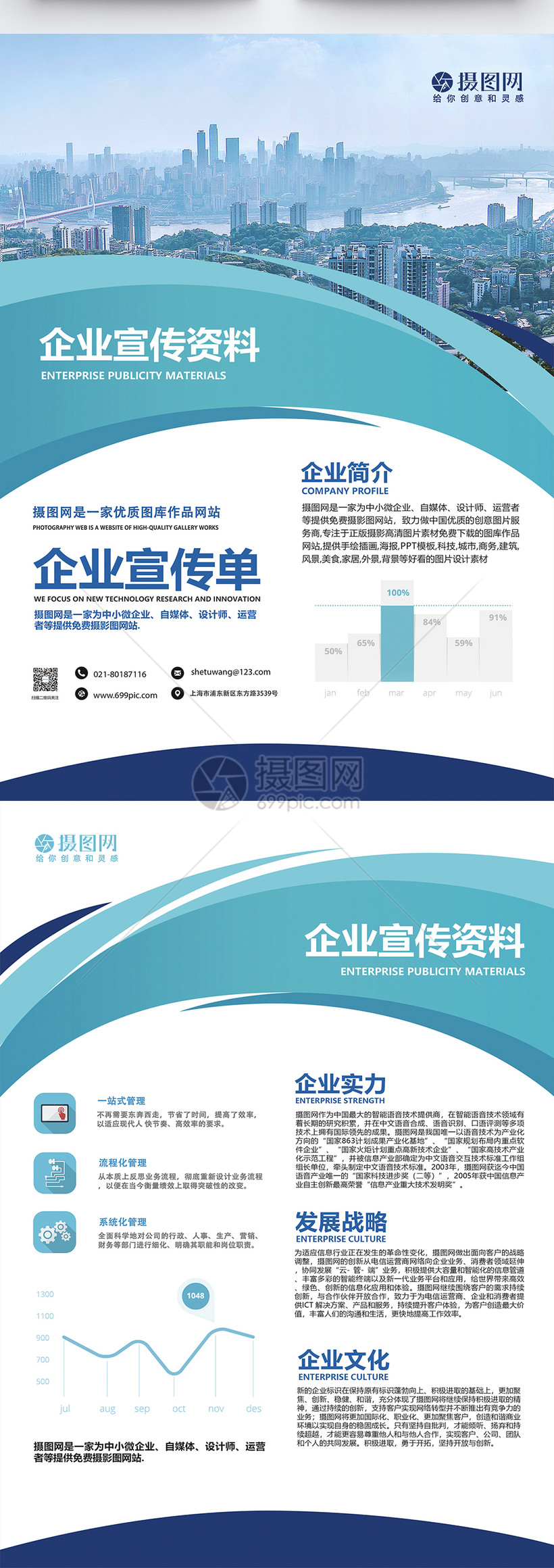 企业宣传单模板素材-正版图片400657790-摄图网