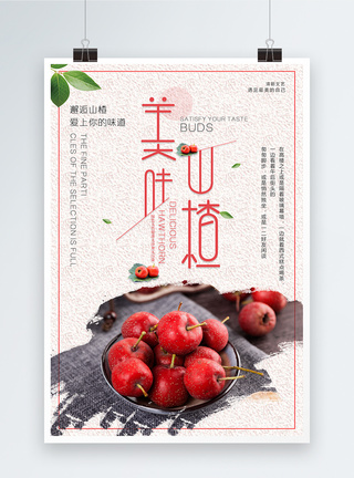 秋季水果山楂海报图片