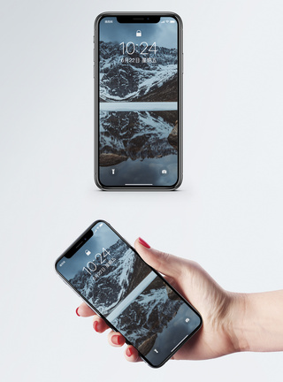 韦尔扎斯卡扎尕尔措风景手机壁纸模板