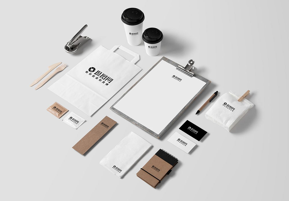 盖章贴图企业品牌vi样机模板