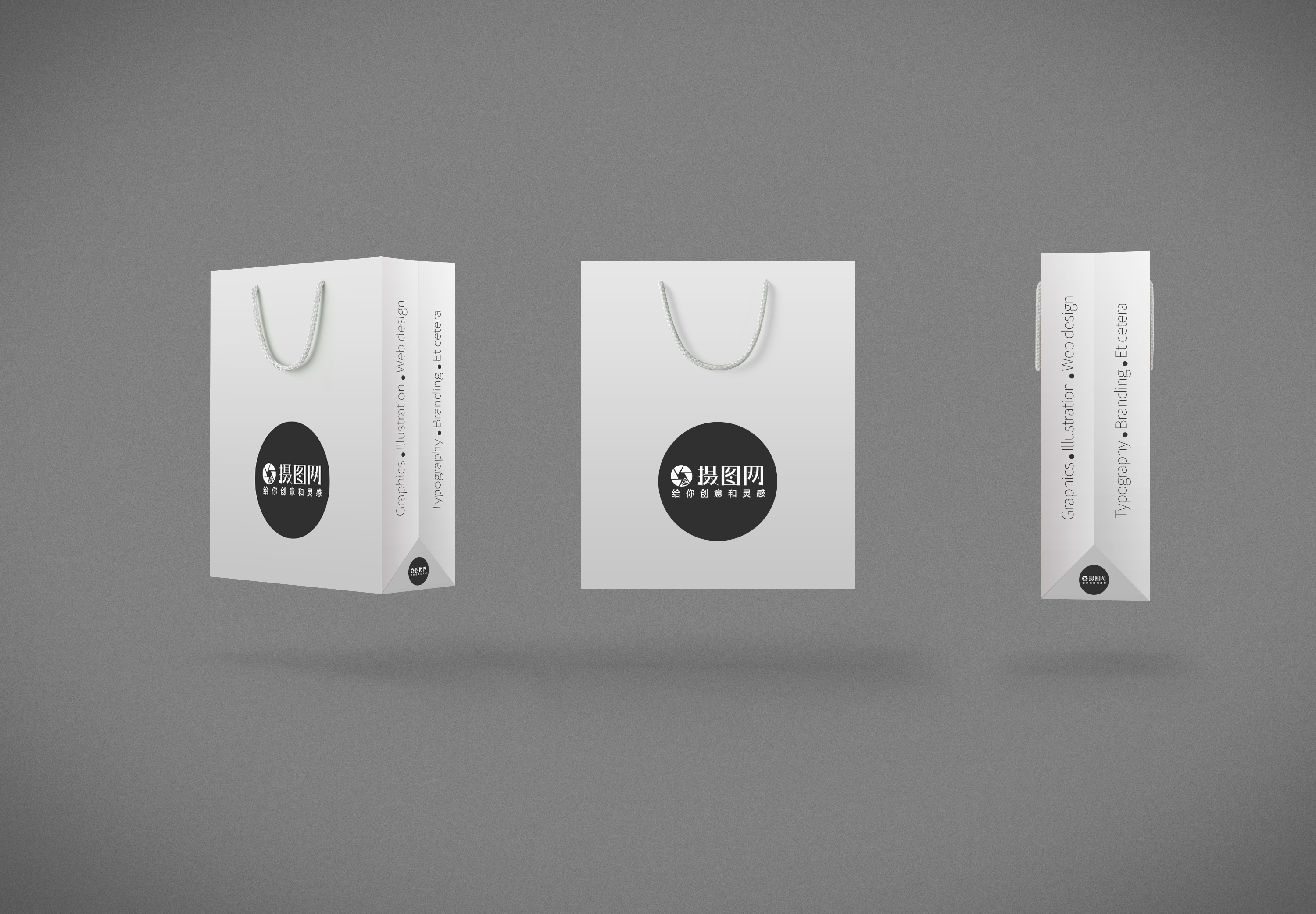 手提袋包装展示样机图片