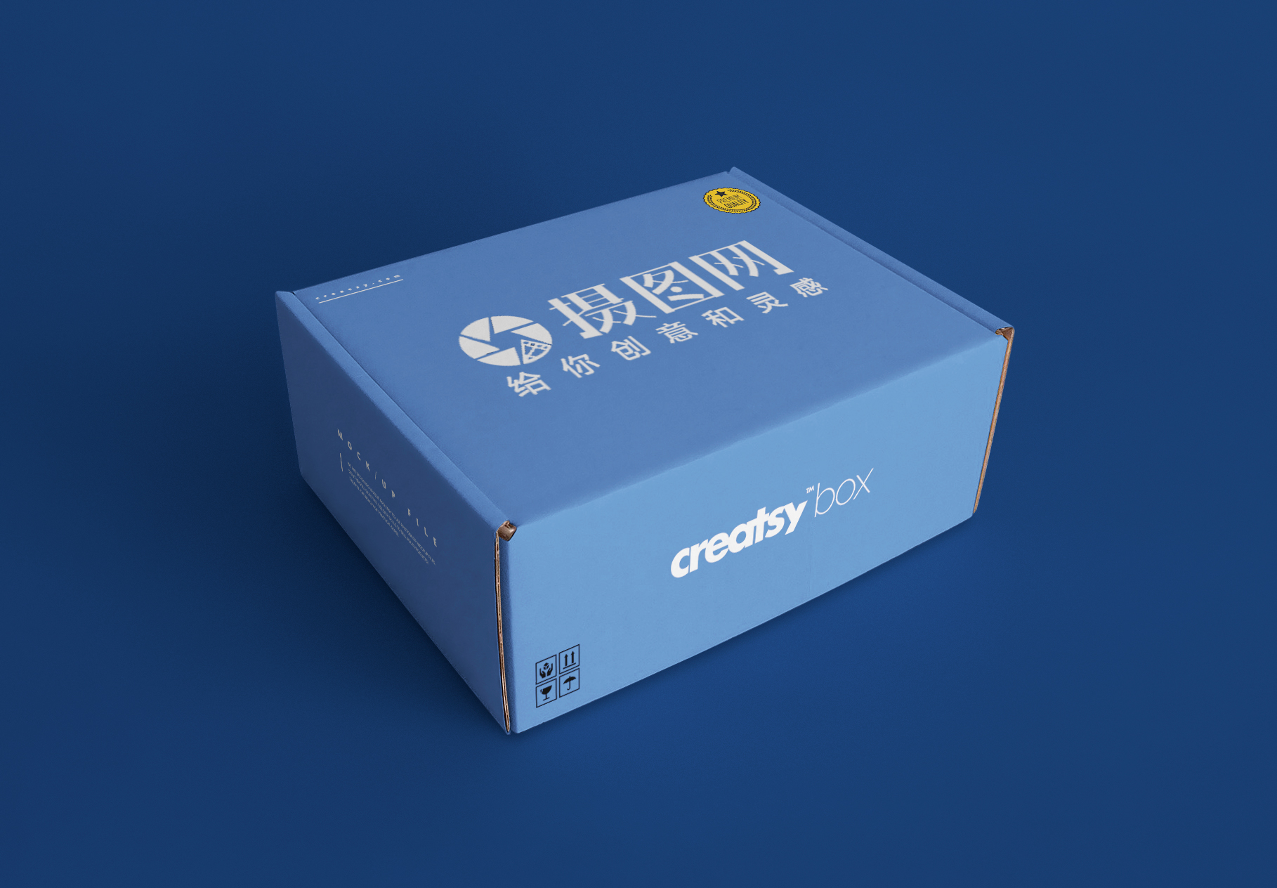 冷冻品发货快递包装海报设计