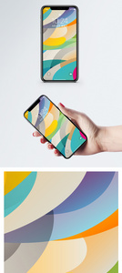 色彩几何背景手机壁纸图片