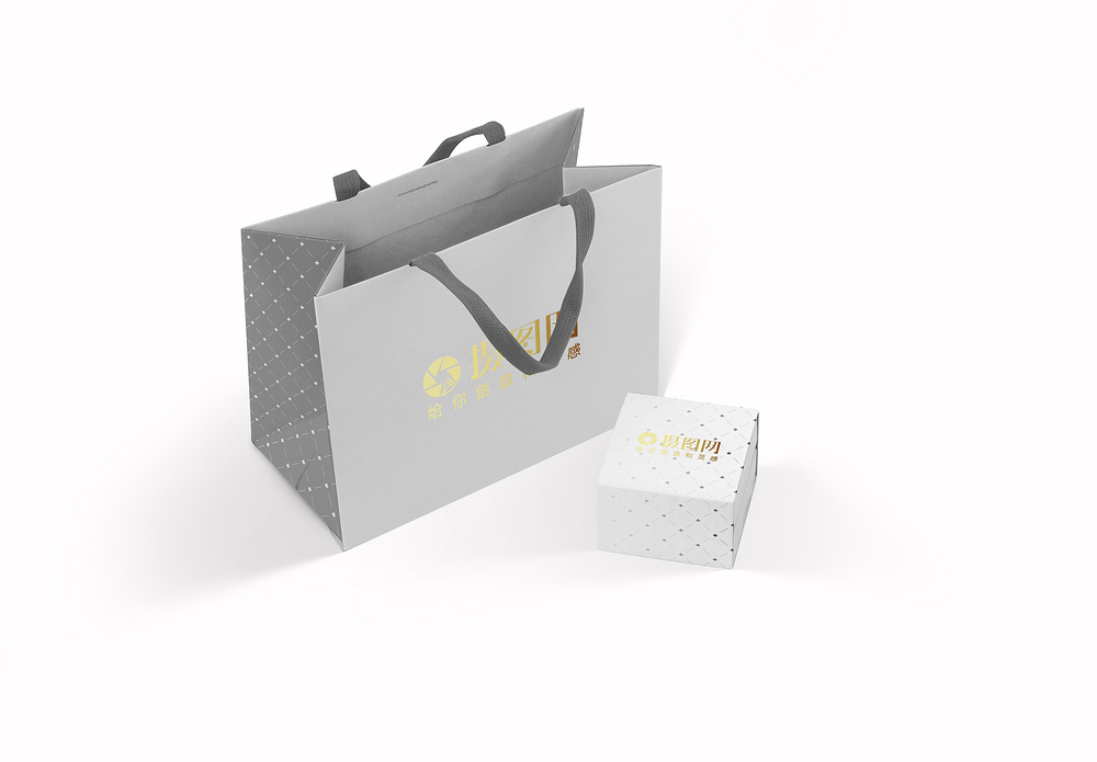 礼物盒子样机礼盒手提袋样机模板