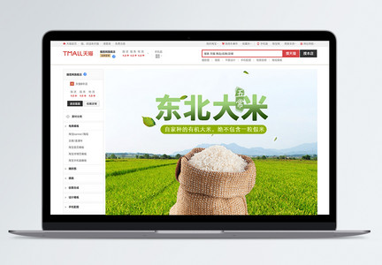 纯天然绿色大米优惠促销淘宝详情页图片