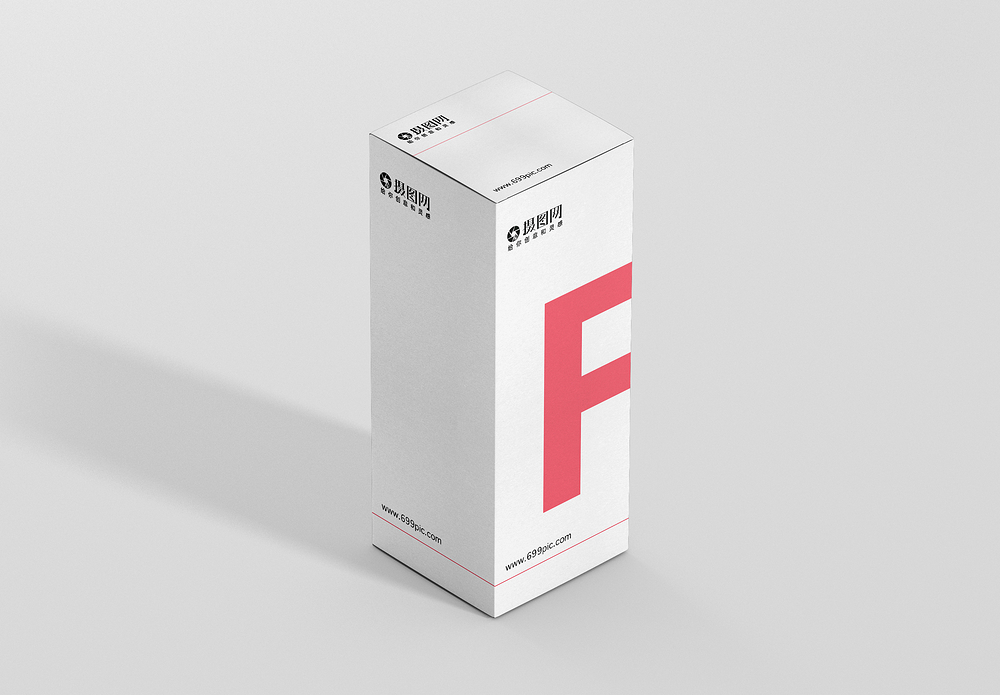 白色盒子场景应用白色背景盒子包装样机模板