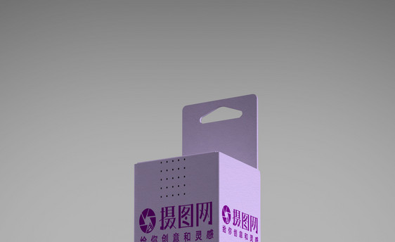 紫色盒子包装设计图片