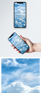 高空云端背景手机壁纸图片