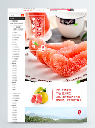 美味红柚促销淘宝详情页图片