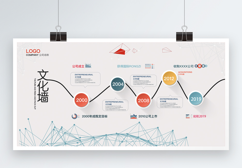流光时间轴海报设计