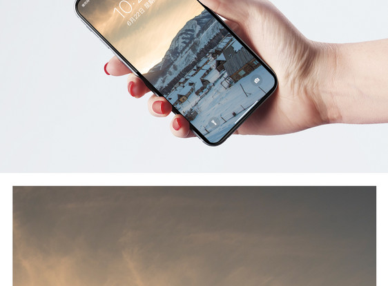 冬季村庄手机壁纸图片