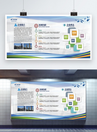 企业发展历程展板图片