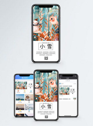小雪手机海报配图图片